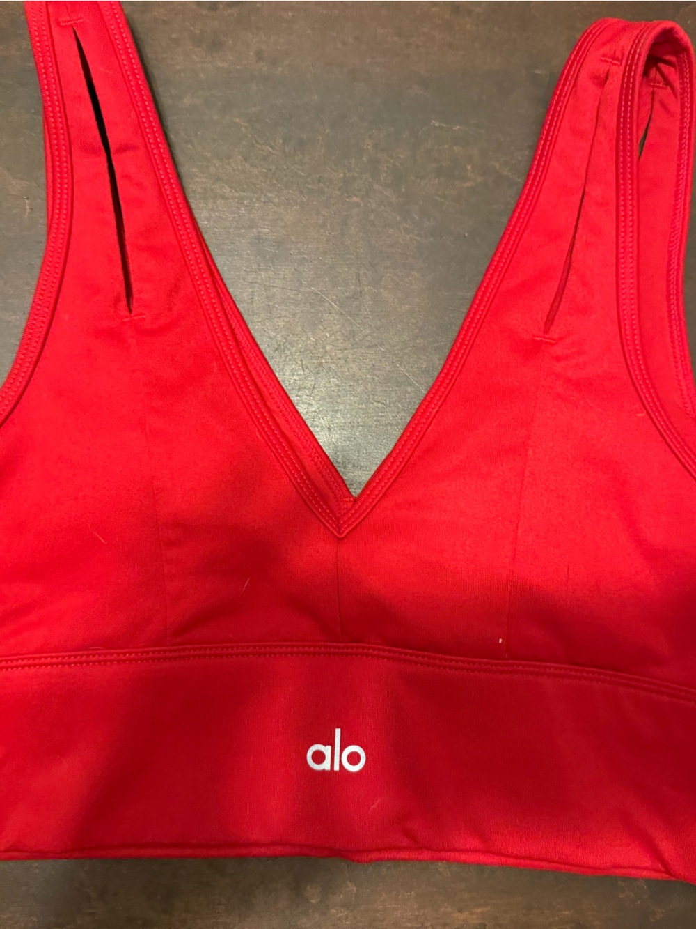ALO Yoga Red Sports Bra
